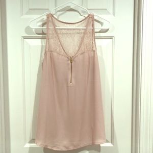 Blush Pink Lace Tank